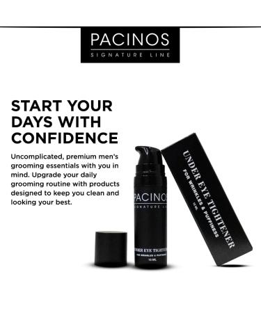 Pacinos Under Eye Tightener for Men - Anti-Wrinkle Eye Cream for Puffiness & Youthful Skin - 15 ml - Buy Online on GoSupps.com