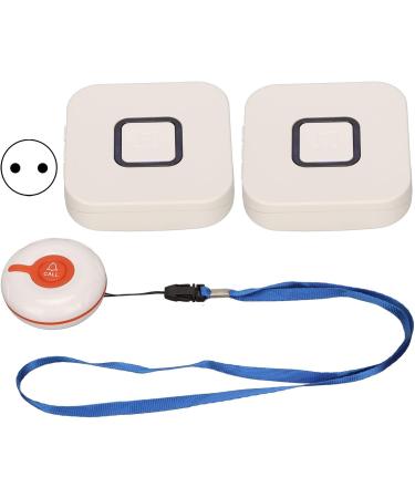 Wireless Nursing Staff Pager System with SOS Call - 2 Receivers Ideal for Hospitals & Elderly (EU Plugs) - Buy Online on GoSupps.com