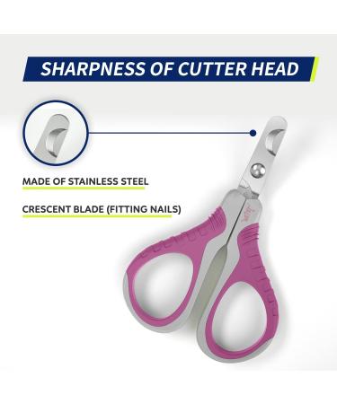 Wepet Professional Claw Scissors for Pets - Sharp & Safe Grooming Tool for Cats Dogs Kittens Hamsters & Small Animals - #07 Gray/Lime Green - Buy Online on GoSupps.com