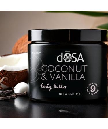 d SA Coconut & Vanilla Body Butter Natural Moisturizer with Shea Butter Coconut Oil & Vanilla Hydrating & Nourishing for Dry Skin Waterless Eco-Friendly 8 oz - Buy Online on GoSupps.com