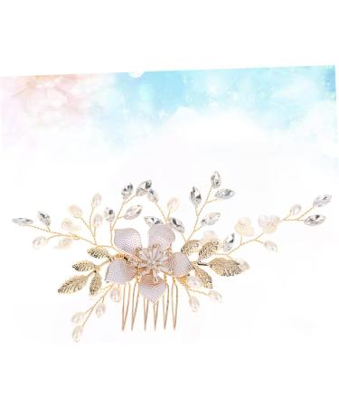 HONMEET 1 PC Comb for Bridal Wedding Hair Clip Hair Comb Bride Headpieces for Wedding Tiara for Bride Wedding Pearl Hair Barrettes Pearl Hair Pin Bridal Headpiece Bride Hair Clip - Buy Online on GoSupps.com