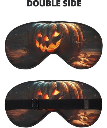 SSIMOO Fall Pumpkin Sleep Mask | Adjustable & Breathable Eye Mask for Comfortable Sleep | Fashionable Sleep Accessory - Buy Online on GoSupps.com