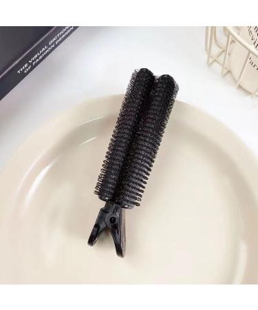 Hair Root Fluffy Clip 4 Pcs Non-Slip Cold Wave Curling Iron for Home Showers Salon DIY Styling Tools (Black) - Buy Online on GoSupps.com