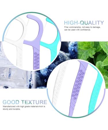 Dental Floss Picks 2-in-1 - 300 Pcs Disposable Interdental Sticks for Effective Tooth Cleaning - Mixed Flavors - Travel & Home - Buy Online on GoSupps.com