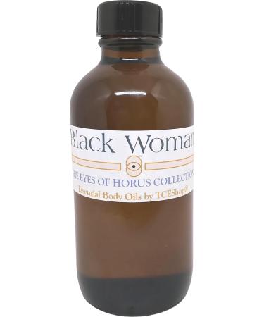 Black Woman For Women Scented Body Oil Fragrance Regular Cap - Gold - 4 oz. - ID#35296 4 Fl Oz (Pack of 1)
