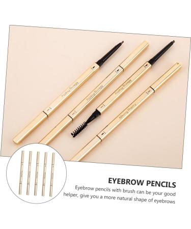 SKISUNO Medium Brown Eyebrow Pencil 5pcs Double Ended Eyebrow Pencil Miss Miniature Eyebrow Line Eyebrow Pencil Light Brown - Buy Online on GoSupps.com