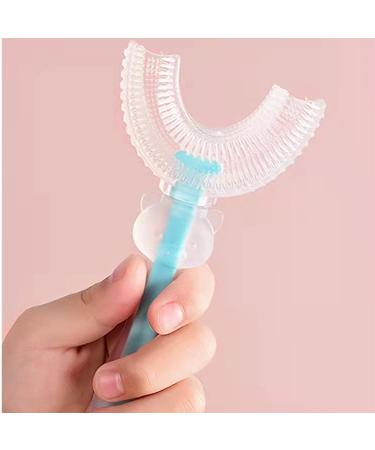 ROSEWARD Upgraded U-Shaped Kids Toothbrush - Large (Age 6-12) Blue | Extra Soft Silicone | 360 Round Toothbrush - Buy Online on GoSupps.com