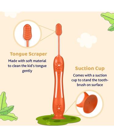 Chicco Toothbrush Set Blue & Orange for Ages 3-8 | International Shipping Available - Buy Online on GoSupps.com
