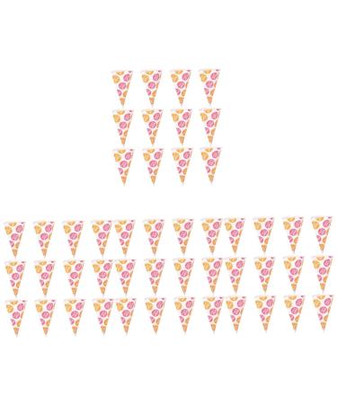 FRCOLOR 200 Pcs Popcorn Bag Snack Bags Transparent Gift Bags Clear Treat Bags Party Favors Bag Wedding Cone Bags Goodie Bag Favors Cardboard Popcorn Boxes Pastry Bag Candy Child Mini Paper