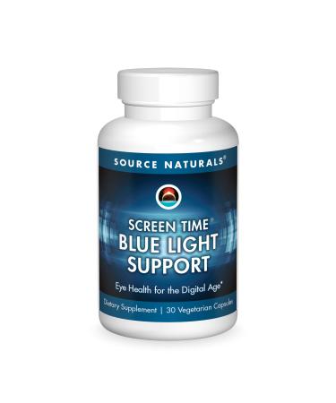Source Naturals Screen Time Blue Light Support Eye Health for The Digital Age* - 30 Vegetarian Capsules