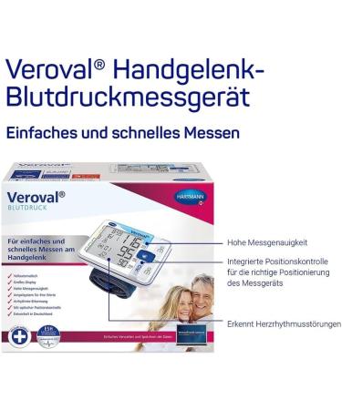 Veroval Wrist Blood Pressure Monitor - Accurate & Portable 1 PCS for Worldwide Shipping - Buy Online on GoSupps.com