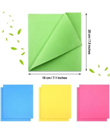 Cleaning Cloths 5pcs Eco Friendly Swedish Sponge Cloths Dishcloth for Kitchen Reusable Cellulose Sponge Cloths Lint Free Cloth 5pcs Mixed Color - Buy Online on GoSupps.com