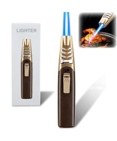 Fireblaze Electric Lighter Fire Blaze Lighter Electric Fireblaze Lighter Fireblaze Electric Plasma Lighter Powerful Adjustable Flame Dual-Arc Torch Lighter Waterproof and Windproof (Gold-B)
