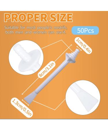 Nasal Wax Applicators - 50 Pack Nose Wax Sticks for Hair Removal & Cleaning | Unisex Waxing Sticks - Buy Online on GoSupps.com