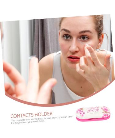 Iwowhero Double-Sided Glasses Case & Terrarium for Kids - Travel Contact Lens Holder & Tweezers - Pink 16.5x7x5.5cm - Buy Online on GoSupps.com