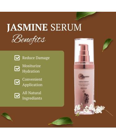Jasmine Scented Hair Serum for Growth & Repair | Anti-Frizz & Styling | 30 ml Women's Nourishing Formula - Buy Online on GoSupps.com