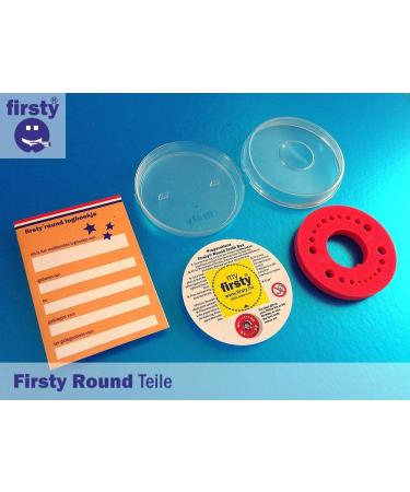 FIRSTY MICHTWAHNDING Round Fluor - Limited Edition Fluor Gelb/Schwarz | Includes Log Booklet Fridge Magnet & Hurray Sticker | Perfect for Boys & Girls - Buy Online on GoSupps.com