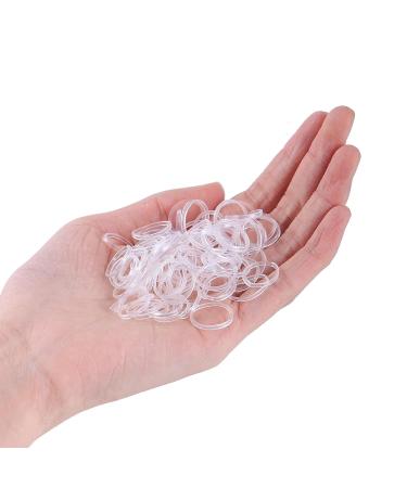 YODAJUN 1000Pcs Clear Elastic Hair Rubber Bands - Mini Hair Elastics for Girls & Women - Baby Hair Ties for Braiding - Buy Online on GoSupps.com