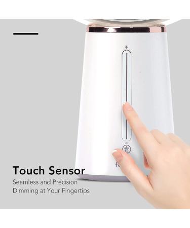 Fancii LED Lighted Magnifying Makeup Mirror - Rechargeable, Double-Sided 1x/10x Magnification, Adjustable Brightness, Large Vanity Mirror (Nova) - Buy Online on GoSupps.com