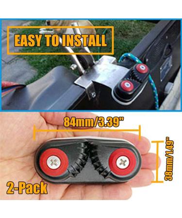 RANDDER Kayak Cam Cleat - Aluminum Fast Entry Cleats for Boat, Canoe, Sailing Dinghy - 2 Pack - Buy Online on GoSupps.com