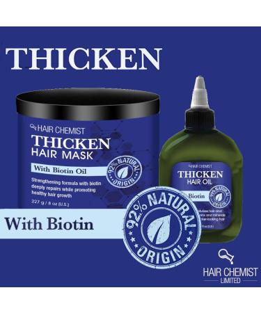 Hair Chemist Solutions Thicken Hair Oil with Biotin 2.5 oz - Strengthen and Nourish Your Hair - Buy Online on GoSupps.com
