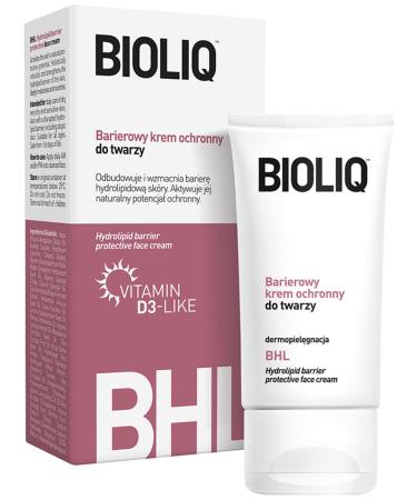 Bioliq Barrier Protective Face Cream Advanced Hydrating and Restorative Formula for Dry Sensitive and Irritated Skin Supports Barrier Repair Promotes Moisture Lightweight and Non-Greasy 50ml