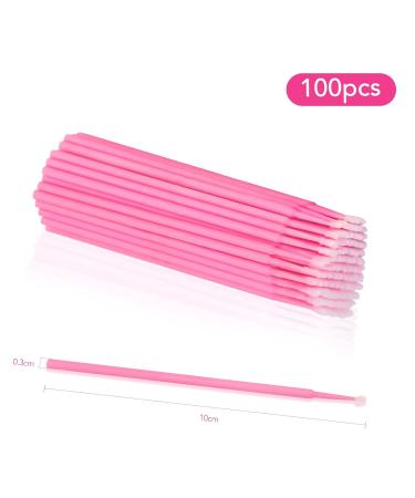 100 Pieces Microbursten Eyelash Extensions - Disposable Pink 1.5mm for Makeup & Oral Care - Buy Online on GoSupps.com