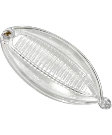 2 pieces Fish Hair Clips Clear Slides Plastic Fishtail Ponytail Banana Hair Clips Non-slip Hair Comb for Womens Girls Accessories (Clear) - Buy Online on GoSupps.com
