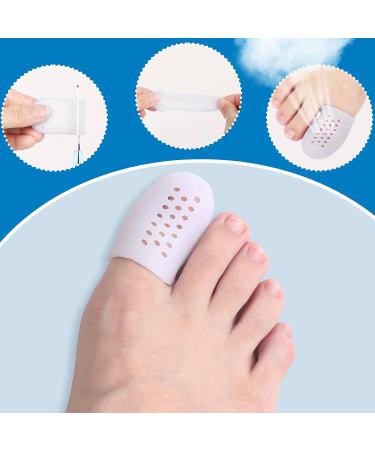 Bonuci 40-Piece Silicone Toe Protectors - Pain Relief for Ingrown Toenail & Corns - Breathable Toe Caps for Men & Women - 3 Sizes Available - Buy Online on GoSupps.com