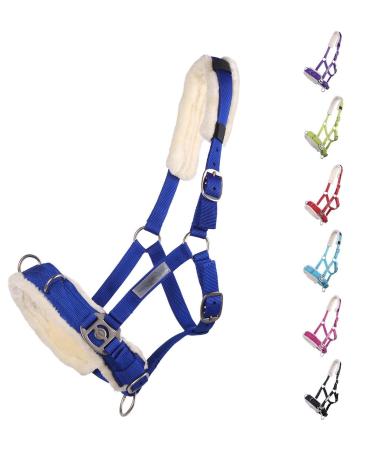 NETPROSHOP Cavesson Lunging Aid for Groundwork Shetland Pony Cob Full Size: Pony Cobalt Blue Pony Cobalt Blue