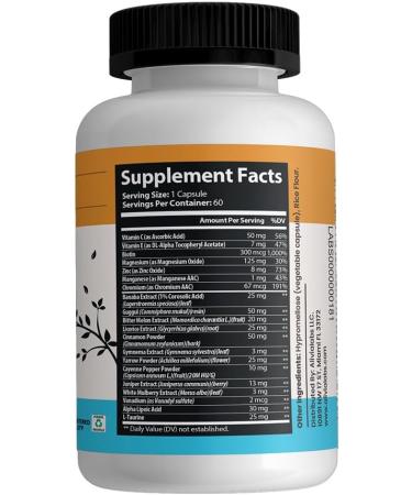 Glukol Daily Herbal Support with Gymnema Cinnamon Chromium and Bitter Melon Natural Nutritional Supplement 60 Capsules - Buy Online on GoSupps.com