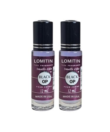 Fragrance Perfume Oils Black Op Parfum Roll On Body Oil for Women (12ml) (Pack of 2)