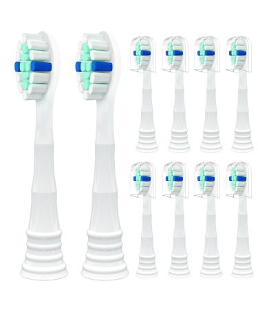 SZXYX 10 Pack Replacement Toothbrush Heads for Philips Sonicare Replacement Heads Compatible with Phillips Sonicare Replacement Brush Heads Fits Philips Sonicare C1 C2 4100 etc Electric ToothBrushes