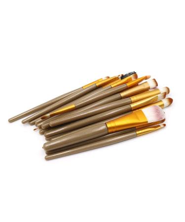 20-Piece Golden Eye & Lip Makeup Brush Set | Premium Beauty Tool Set for Flawless Application - Buy Online on GoSupps.com