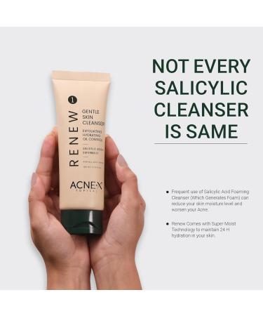Renew Gentle Skin Cleanser with Salicylic Acid to For Prevent Stubborn Acne - 100 ml - Buy Online on GoSupps.com