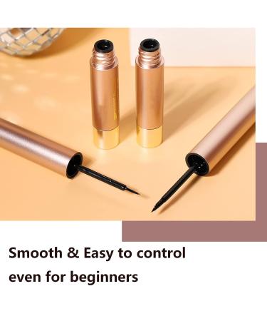 Rosarden Waterproof Liquid Eyeliner Pencil - Smudge Proof, Quick Dry, Long Lasting Matte Formula for Precise Thin Lines - Easy to Control Liquid Liner Pen - Buy Online on GoSupps.com