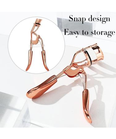 Portable Eyelash Curler with 6 Silicone Refill Pads - Professional Makeup Tool for Perfect Lashes | Buy Now - Buy Online on GoSupps.com