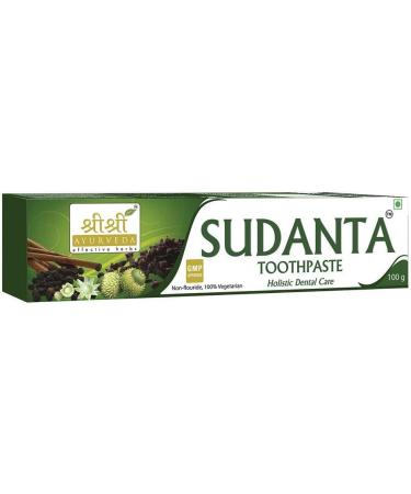 SRI SRI AYURVEDA Sudanta Toothpaste 100g - Strengthen Your Teeth Naturally | Buy Online Worldwide - Buy Online on GoSupps.com