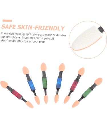 Baluue 30pcs Double Ended Eye Shadow Stick Eyeshadow Makeup Sticks Eye Makeup Brush Head Latex - Buy Online on GoSupps.com