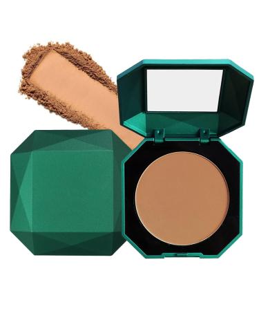 Pressed Matte Face Powder Makeup Setting Powder for Poreless Wrinkle Blurring Finishing Lightweight High Coverage Shine Control 10g (04)