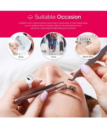 100 Pack Eyelash Extension Volume Lashes - Quick Blossom Cups Anti-Spill Glue Holder & Lash Organizer Tools for Perfect Extensions - Buy Online on GoSupps.com