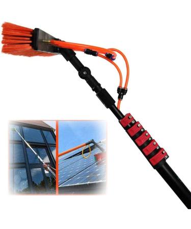Extendable Cleaner Conservatory Roof Water Fed Telesbrush Outdoor Window Cleaning Pole Suitable for Photovoltaic Panel Cleaning Trucks Windows/12Ft/3.6M/30Ft/9M