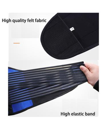 Plus Size S-6XL Back Brace - Lumbar Support & Posture Correction for Men & Women | Decompression Belt for Lower Back Pain Relief | X-Large Blue - Buy Online on GoSupps.com