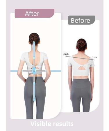 RAINCE Back Straightener Posture Corrector for Women Men Kids - Adjustable Yoga Stick for Stretching and Rehabilitation - Neck Hump and Hunchback Corrector - Buy Online on GoSupps.com