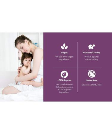 Nature's Baby Organics Lavender Chamomile Conditioner & Detangler 8 oz - Natural & Organic Hair Care - Buy Online on GoSupps.com