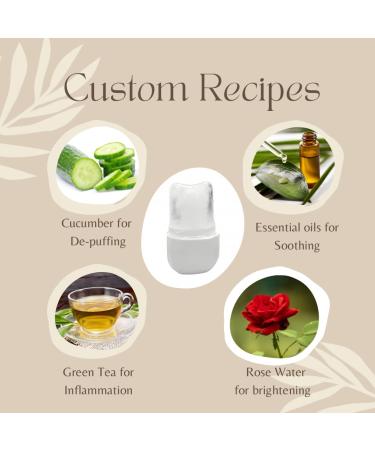 ICE ROLLER - Upgraded V-Shaped Design for DIY Facial Massage | Food-Grade Silicone | Perfect Gift for Women - Smooth Skin & Radiant Glow - Buy Online on GoSupps.com