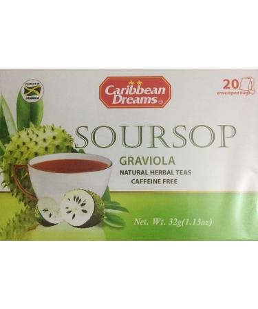 2 x Caribbean Dreams Soursop Tea 6 x 20 s