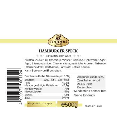 Hamburger Speck 500G - Premium International Shipping | Quality Bacon Delivered Worldwide - Buy Online on GoSupps.com