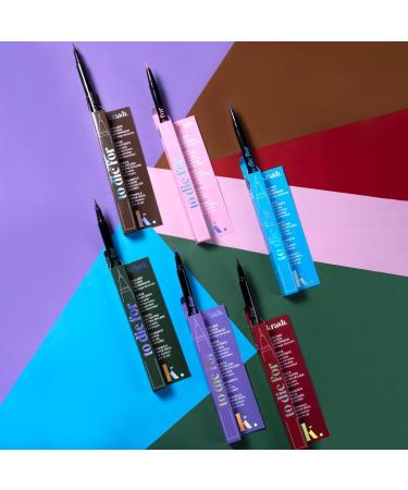  KRASH KOSMETICS KRASH KOSMETICS Vibrant Blue Liquid Eyeliner To Die For Why so basic 24h Waterproof Long-Lasting Formula Eyeliner Pigmented Colors Fine Tip Felt Tip Applicator Vegan and Cruelty Free - Buy Online on GoSupps.com