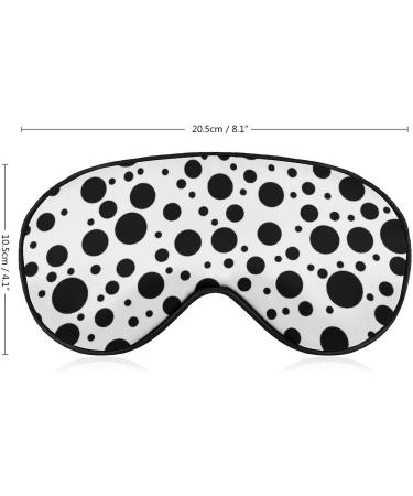 Chaotic Black Dots Sleep Mask for Women | Adjustable Eye Shades Cover with Elastic Strap - Perfect for Sound Sleep - Buy Online on GoSupps.com